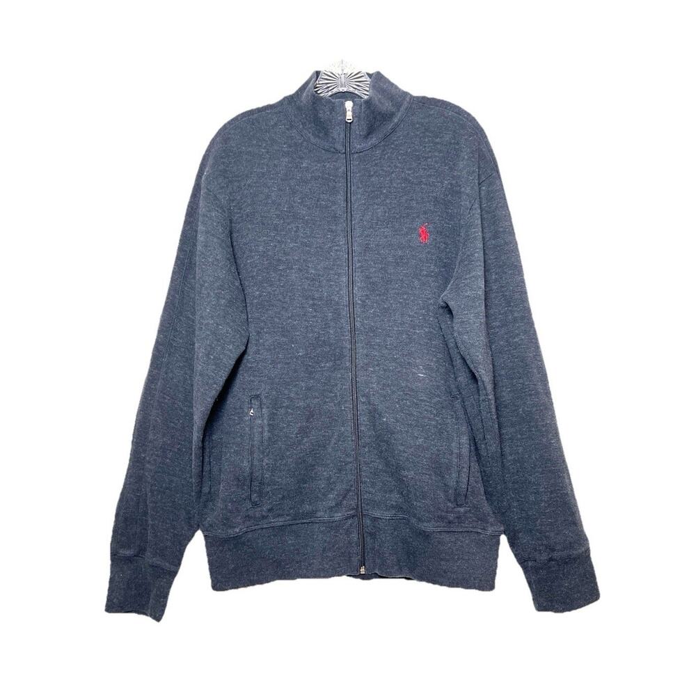 Polo Ralph Lauren Men's Charcoal‎ Gray Performance Full Zip Jacket Size Large